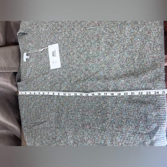 Johnny Was‎ Calme Basket Weave Knit Poncho Sweater Sage Green One Size NWT - Picture 7 of 11